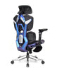 Scaun ergonomic cu brate reglabile 6D,Suport Lombar Reglabil, Tetieră 4D, Sezut Translatie, Reclinare, Suport Picioare, Mesh, Negru/Colorful