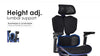Scaun ergonomic cu brate reglabile 6D,Suport Lombar Reglabil, Tetieră 4D, Sezut Translatie, Reclinare, Suport Picioare, Mesh, Negru/Colorful