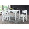 Set Scaune + Masa Dining Alba, 1+4, alb/gri bej, SOMEN