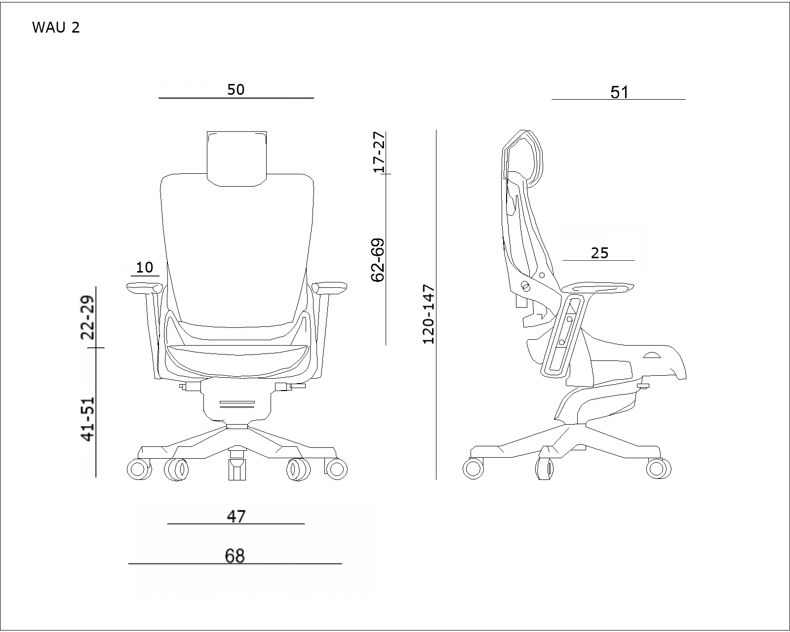 Scaun ergonomic de birou Mesh - confort, durabilitate și suport excelent pentru o poziție sănătoasă la birou, WAN