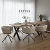 Scaun Dining Rotativ, Bej, Velvet - CentrumScaune.ro