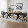 Scaune Dining Modern, Velvet gri/negru - CentrumScaune.ro