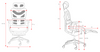 Scaun ergonomic multifunctional VMT 9500 Gri cu Brate Reglabile si sezut culisabil