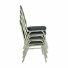 Scaune stivuibile conferinta dining, tapitat stofa albastru l40xA40xH47 cm - CentrumScaune.ro