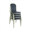 Scaune stivuibile conferinta dining, tapitat stofa albastru l40xA40xH47 cm - CentrumScaune.ro