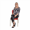 Scaune stivuibile conferinta dining, tapitat stofa albastru l40xA40xH47 cm - CentrumScaune.ro