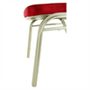 Scaune stivuibile conferinta dining, tapitat stofa albastru l40xA40xH47 cm - CentrumScaune.ro