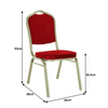 Scaune stivuibile conferinta dining, tapitat stofa albastru l40xA40xH47 cm - CentrumScaune.ro