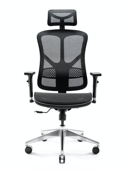 Scaun ergonomic multifunctional VE 5903 Negru, sprijin gât, spătar/cotiere reglabil