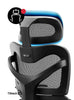 Scaun birou ergonomic multifunctional CDM 9500 Negru, reglaj Spătar/Tetiera