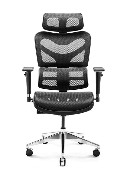 Scaun birou ergonomic multifunctional CDM 9500 Negru, reglaj Spătar/Tetiera