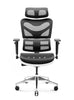 Scaun Birou Ergonomic Comandor CDM 9500 Alb-Negru, Spătarul/Tetiera Reglabila
