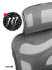 Scaun Birou Ergonomic Comandor CDM 9500 Negru-Gri, Spătarul/Tetiera Reglabila