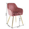Scaun modern cu perne de catifea - CentrumScaune.ro
