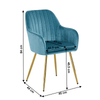 Scaun modern cu perne de catifea - CentrumScaune.ro