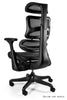 Scaun Ergonomic Multifunctional, Brate Reglabile, Sezut Culisabil, Suport Picioare, Negru, Ergothrone