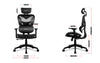 Scaun gaming VASKI, tetiera reglabila, perna lombara, Spatar mesh, culoare Negru