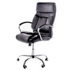Scaun Directorial, negru, brate tapitate, spatar inalt 6670