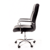 Scaun directorial, tapitat piele ecologica C9001 Negru