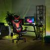 Scaune Gaming cu Boxe Bluetooth fără fir, difuzoare incorporate, Rosu