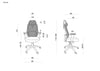 Scaune Birou Ergonomice, Synchron, Spatar Plasa, Tetiera Reglabila, Cotiere Reglabile, Chester