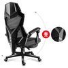 Scaun de gaming, RACING LUX, Spătar înclinat, mesh, Negru