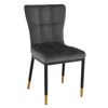 Scaun de conferinta Bogdana Scaun restaurant Scaun cafenea Design exclusiv, structura din metal si catifea bej, albastru si gri