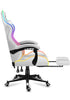 Scaun Gaming RGB, suport picioare, ergonomic, Performanta