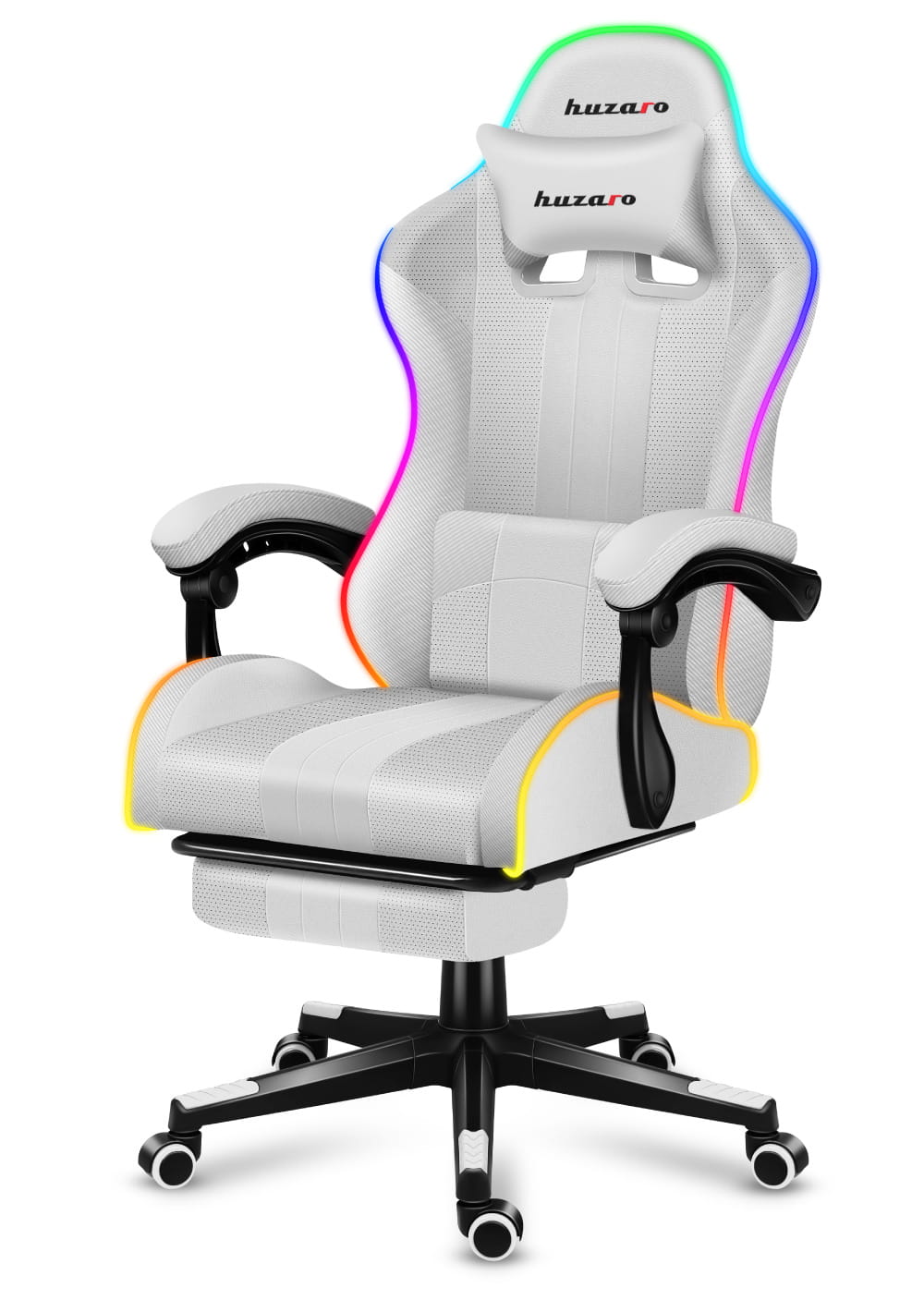 Scaun Gaming RGB, suport picioare, ergonomic, Performanta