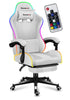 Scaun Gaming RGB, suport picioare, ergonomic, Performanta