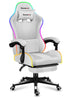 Scaun Gaming RGB, suport picioare, ergonomic, Performanta