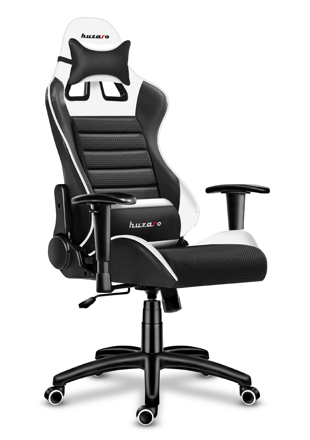 Scaune de Gaming, Mesh, Suport Lombar, Alb