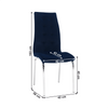 Scaune bucatarie albastre cromate 231