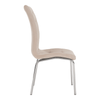 Scaun bucatarie Geta albastru inchis, roz, verde, crem, gri picioare cromate catifea