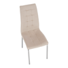 Scaun bucatarie Geta albastru inchis, roz, verde, crem, gri picioare cromate catifea