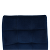 Scaun bucatarie Geta albastru inchis, roz, verde, crem, gri picioare cromate catifea