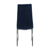 Scaun bucatarie Geta albastru inchis, roz, verde, crem, gri picioare cromate catifea