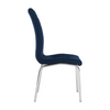 Scaune bucatarie albastre cromate 231