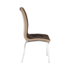 Scaune bucatarie maro coffee cromate 231