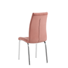 Scaun bucatarie Geta albastru inchis, roz, verde, crem, gri picioare cromate catifea