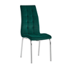Scaun bucatarie Geta albastru inchis, roz, verde, crem, gri picioare cromate catifea
