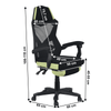 Scaun ergonomic de birou MAGNUM ELITE, Tetiera, Utilizare 8 ore/zi, Suport lombar, Negru