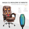 Scaune gaming ergonomice de birou cu functii de masaj in 8 puncte/incalzire