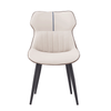 Scaun vizitator elegant scaun de luat masa piele ecologica bej/maro