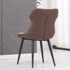 Scaun vizitator elegant scaun de luat masa piele ecologica bej/maro