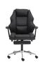 Scaun directorial recliner, suport picioare, Alb perlat 051 - CentrumScaune.ro