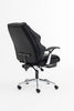 Scaun directorial recliner, suport picioare, Alb perlat 051 - CentrumScaune.ro