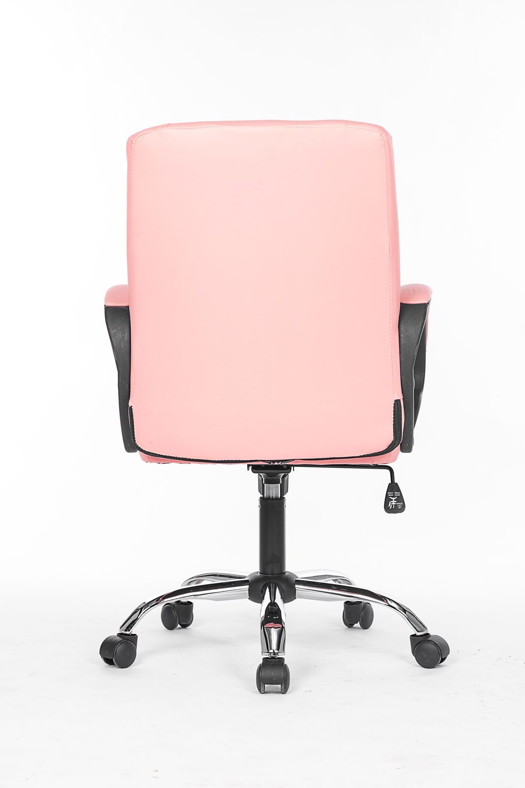 Scaun de birou din piele roz