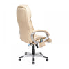 Scaune directoriale masaj, telecomanda, Commode, piele ecologica, Crem