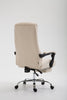 Scaun directorial cu suport picioare, funcție recliner, Mac, Crem